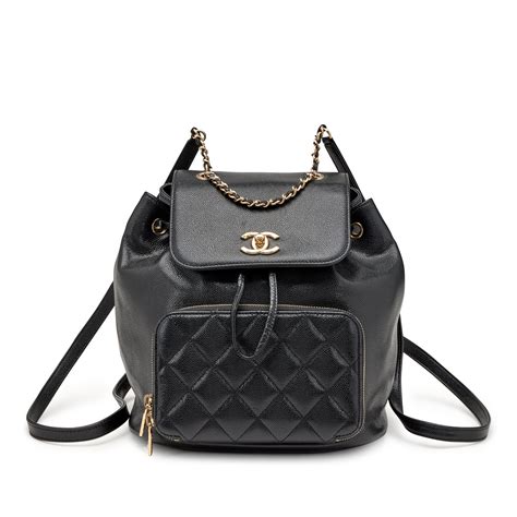 chanel black quilted backpack|authentic chanel backpack.